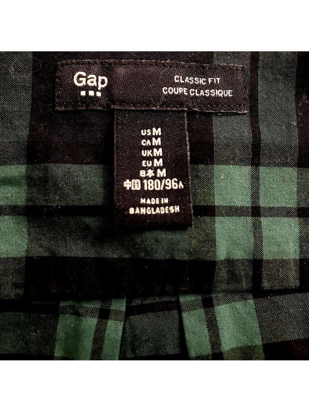 Gap classic fit 100% cotton plaid shirt - Picture 3 of 5